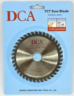 DCA ใบเลื่อยวงเดือน 4 นิ้ว 40ฟัน สำหรับตัด อลูมิเนียม และ ตัดไม้ DCA ใบเลื่อยวงเดือน 4 นิ้ว 40ฟัน สำหรับตัด อลูมิเนียม และ ตัดไม้