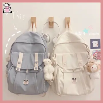 Wholesale Backpack 2021 new fashion men's and women's Fashion College  Students Korean soft leather schoolbag fashion ins large capacity Backpack
