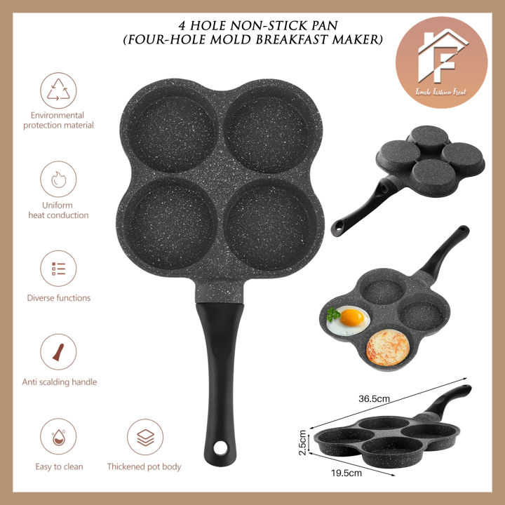 Frying Egg Pan Aluminum Non-Stick Egg Pan Mold Practical Pot