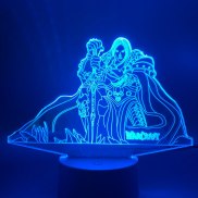 3D Đèn trò chơi World of Warcraft lich King arthas menethil nightlight