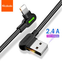 MCDODO สาย USB สำหรับ iPhone 13 12 11 Pro Max Xs Xr X 8 7 6 Fast Charging Micro USB Type C สำหรับ Samsung Huawei Xiaomi Redmi-ganekd