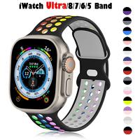 Sport Strap for Apple Watch Ultra 49mm Series 8/7 41mm 45mm 38MM 42MM Breathable wrist Bracelet iWatch 6 SE 5 4 3 Band 44mm 40mm Straps