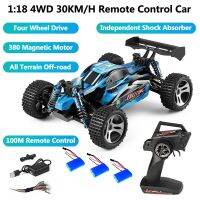 Wltoys 1/18รถ RC 184011 4WD 2.4กรัมโมเดลคาร์บอนมอเตอร์รถยนต์วิทยุแบบเต็มสัดส่วนความเร็วสูง30กม./ชม. ของเล่นของขวัญเอสยูวีออฟโรด