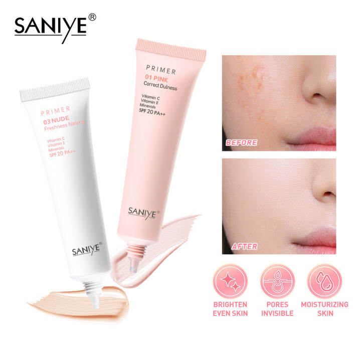 SANIYE 3 Color Makeup Primer Natural Long Lasting Isolation Cream Face