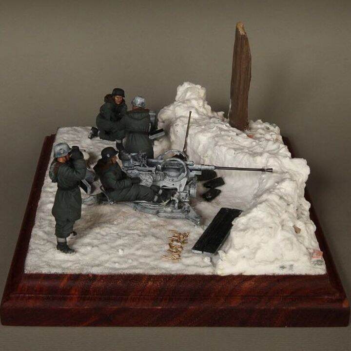 Resin Figure Soldier Model Kit 1/35 WWII German Artillery Team 3 ...