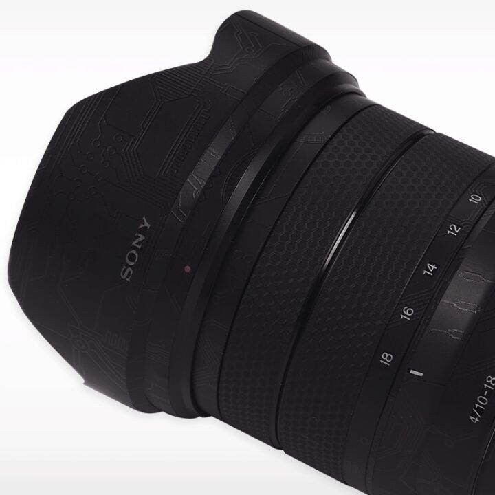 สติกเกอร์สำหรับ-sony-e-10-18มม-f4-oss-sel1018กันรอยขีดข่วนสติกเกอร์เลนส์กล้องถ่ายรูปเคลือบฟิล์มป้องกันฝาครอบผิว10-18