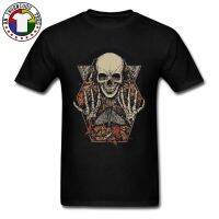 Group Gift New Tees Skeleton Skull O Neck T-shirts Summer/Autumn Baisc Short Sleeve T Shirt Heavy Metal Band Hip-Hop Clothing G9G3  OONX