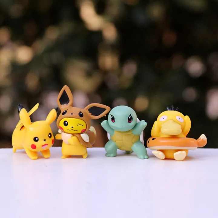 Cute Mini Elf Pokemon Pikachu Psyduck Yibu Squirtle Doll Small Toy Doll ...