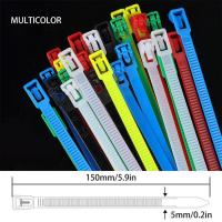 Nylon Zip Bundle Nylon Reusable Convenient High Quality Solid Buckle The Cable Tie Releasable Cable Ties Releasable Cable Strap Cable Management