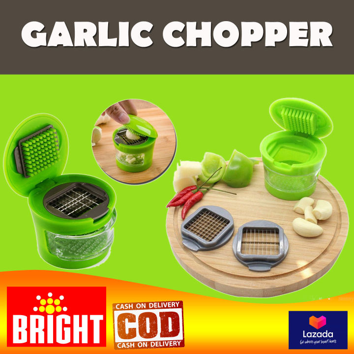 Garlic Press Chopper Slicer Hand Presser Grinder Crusher Home