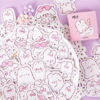 【LZ】 45 pcs/box Cute rabbit daily Kawaii Decoration Stickers Planner Scrapbooking Stationery Korean Diary Stickers