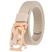 ஐ✸♨ Colorful leisure belt nylon spot lady without tooth buckle LY25-24680-3