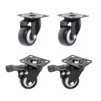 【LZ】 2/5 Pcs 1.5/2/2.5 Inch 360 Degree Swivel Caster PU Office Chair Caster Wheels No Noise Wheels For Chair and Furniture