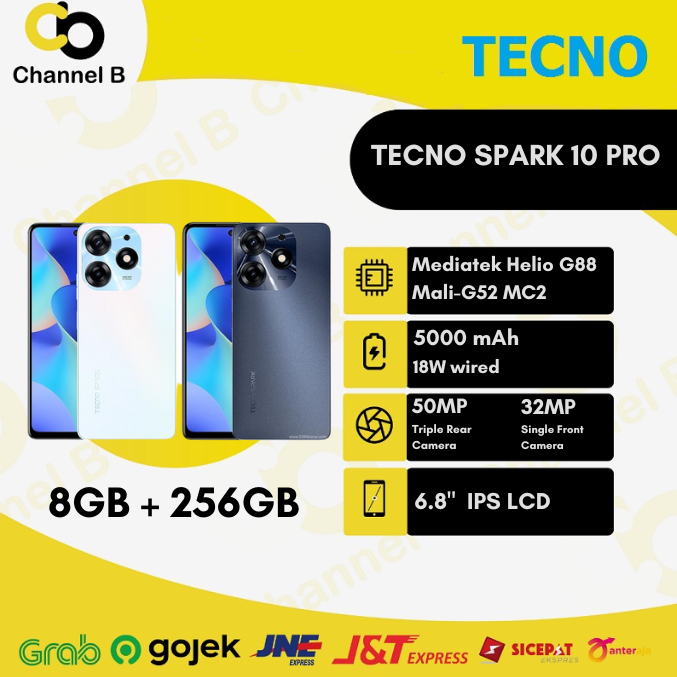 Tecno Spark 10 Pro - Handphone [ Ram 8GB + 256GB ] - Garansi Resmi ...