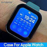 ▣✔ 2IN1 ฝาครอบกระจกนิรภัยสำหรับIwatch Ultra SE 8 7 6 5 4 กันชน ป้องกันหน้าจอกันน้ำสำหรับAppleนาฬิกา 49 45 41 44 40 มม.