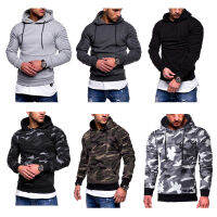 วิ่ง Camo Hoodies สำหรับผู้ชายฤดูหนาวยิมกีฬาเสื้อกันหนาวออกกำลังกายเสื้อออกกำลังกาย Hoodies ลำลอง Gymwear ความร้อนการฝึกอบรมแจ็คเก็ตผู้ชาย