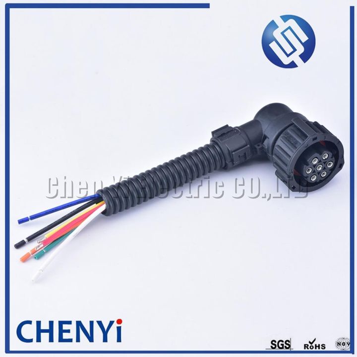 Limited Time Discounts 7 Pin Plug For Truck DAF MAN Truck Tail Light Connector Wire Harness 968421-1 967650-1 1718230-1 1-967325-1 1-967402-1