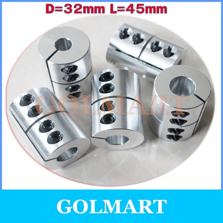 1pc-clamping-rigid-coupling-aluminum-for-engraving-machine-shaft-coupler-bore-diameter-d32-l45-6-35-8-10-12-12-7-14-15-16mm