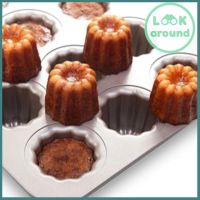 พิมพ์คานาเล่ chefmade * cannele 12หลุม canele mould พิมพ์เค้กเทปลอน พิมพ์ขนมฝรั่งเศส เค้กกล้วยหอม พิมพ์เลมอน ถูกที่สุด