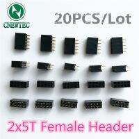 20ชิ้น/ล็อต2X5T 2*5T 2x5pin 2*5พินก้างปลาตัวเมียแถวคู่