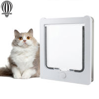 Shuaicai Pet Cat Dog Screen Doors Safety Flap Double Magnetic Design Quiet Free Entry Exit Gate Pet Supplies