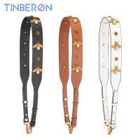 TINBERON Womens Bag Strap Fashion Vintage Gold Bee Shoulder Straps Real Leather Bag Strap Replacement Handbag Parts Accessories