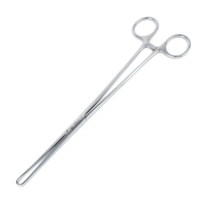 Cervical Forceps 2 × 3 Teeth Straight Elbow 25Cm Medical Stainless Steel Cervical Forceps