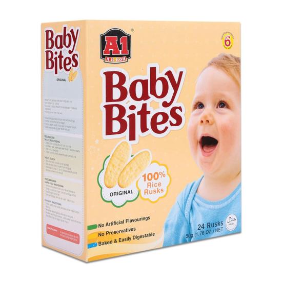 Hcmbánh gạo ăn dặm cho bé baby bites vị truyền thống hộp 50g - ảnh sản phẩm 1