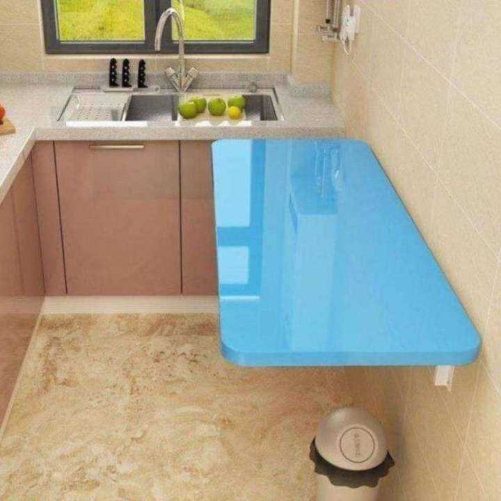 Table top wall hanging folding table solid wood dining table round