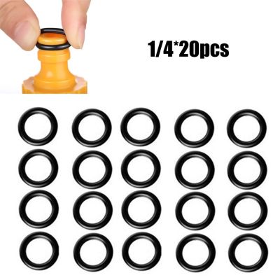 20Pcs Black Silicone Ring Gasket 1/4 M22 Silicon O Ring Gasket Rubber O-ring For Pressure Washer Hose Quick Disconnect