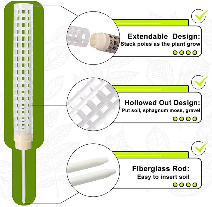 แท่งมอสประเภทที่อยู่ในหนองน้ำไม้เลื้อยกระถาง-แท่งปาล์มรองรับการปีนเขารองรับการเติบโตที่ปุ๋ยพืช