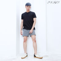 JAXJOEY - กางเกงขาสั้นลายทาง - STRIPED DENIM SHORTS