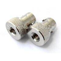 2pcs BNC/SMA-KJ RF Adaptor BNC Famale Head Turn to SMA Male Nickel Plated Disc Antenna Connector Converter For Interphone