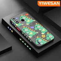 YIWESAN เคสสำหรับ Infinix Smart 4เคส X653 4C อัจฉริยะลายการ์ตูนไดโนเสาร์ฝ้ากรอบซิลิโคนเคสโทรศัพท์โปร่งใสบางกันกระแทกฝาครอบด้านหลังป้องกันเลนส์กล้องปกหลังเคสนิ่ม