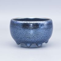 200ml blue unicorn teacup with glazed tears blue unicorn Jianzhan teacup colorful beam mouth Zen Dingbo iron tire teacup master cup single cup