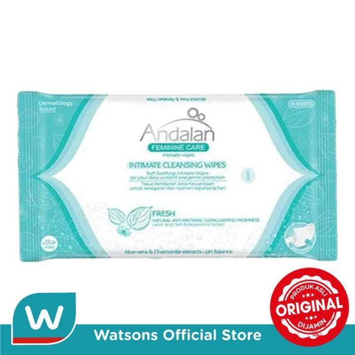 ANDALAN Feminine Care Fresh Intimate Cleansing Wipes 10'S Lazada