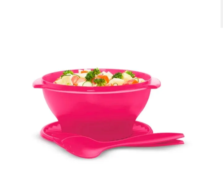 Tupperware Large Salad Bowl with Forks Lychee Lazada PH