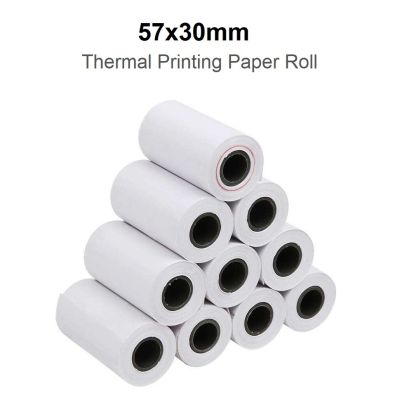 5ม้วนความยาว5.5เมตร57X3ม้วนกระดาษระบายความร้อนพิมพ์กระดาษ0มม. ม้วนกระดาษกระดาษพิมพ์ใบเสร็จความร้อนสำหรับเครื่องเครื่อง POS แบบมือถือ