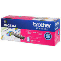 Brother TN-263M Magenta สีชมพู แท้ศูนย์ของใหม่คุณภาพ100%สำหรับรุ่น Brother รุ่น MFC-L3750CDW/ L3735CDN/ L3770CDW , DCP-L3551CDW/ L3270CDW/ L3230CDN