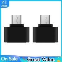 ZYSUN USB ไปยังไดรฟเวอร์ OTG Micro USB M ถึง USB อะแดปเตอร์2.0ประเภท F สายต่อสำหรับ Android โทรศัพท์