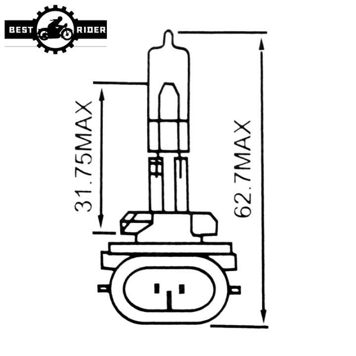 อะไหล่ไฟหน้าสุดสว่างไฟหน้ารถ27w-dc12v-881หลอดไฟฮาโลเจนไฟที่ทำงานตอนกลางวัน