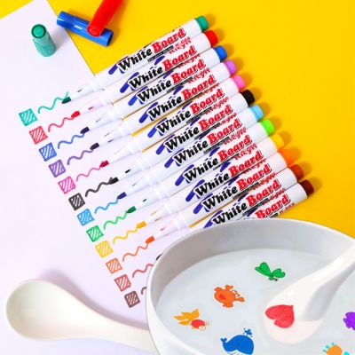 Magical Water Painting Pen Water Floating Doodle Pens Kids Drawing Early Education Magic Whiteboard Markers Art Supplies