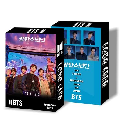 การ์ดโลโม่ โฟโต้การ์ด  ขนาด 8.7×5.7 ซม.30 ชิ้น/กล่อง บีทีเอส BTS 7FATES: CHAKHO lomo card kpop