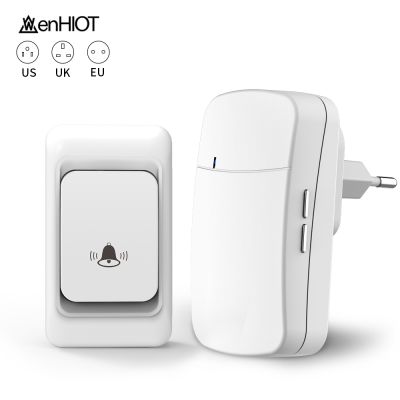 ◄♦☃ Intelligent 433mhz Wireless Doorbell Outdoor Smart Home Door Bell EU UK US Plug Optional 150m Remote Welcome Doorbell Alarm