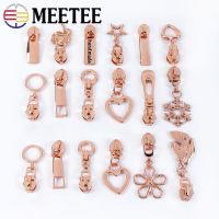 5/10Pcs 5 Zipper Sliders for Nylon Zippers Tapes RoseGold Zipper Sliders Head Bag Clothes Zips Repair Sewing Accessories