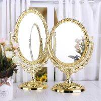 2 Sides Makeup Mirror Stand Table Cosmetic Mirror Plastic Dresser Mirrors Tools