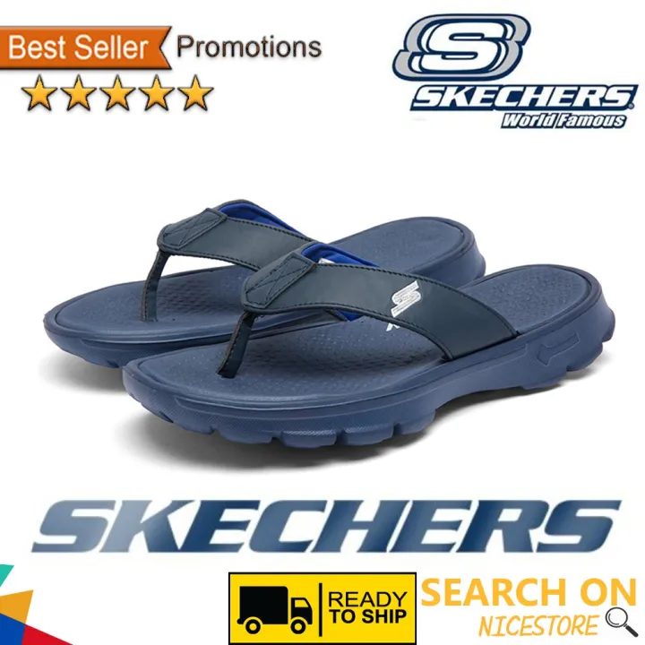 สินค้าแฟชั่นready-stock-goga-max-2021-skechers-mens-summer-fashion-slippers-casual-beach-sandals-selipar-fesyen-ka