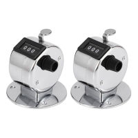 2X Round Base 4 Digit Manual Hand Tally Mechanical Palm Click Counter