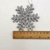 ；‘。、’ (6Pcs/Pack) 8Cm*8Cm Pendant Shine For Handmade DIY Colorful Snowflake Decor Christmas Decorationschristmas Tree