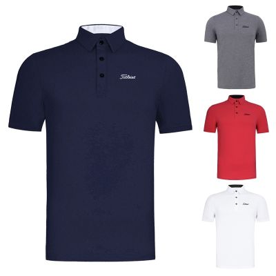 Xia Xinpin golf clothing mens loose short-sleeved T-shirt perspiration breathable POLO shirt golf jersey sportswear tide TaylorMade1 PEARLY GATES  Odyssey Mizuno FootJoy W.ANGLE J.LINDEBERG☾﹍